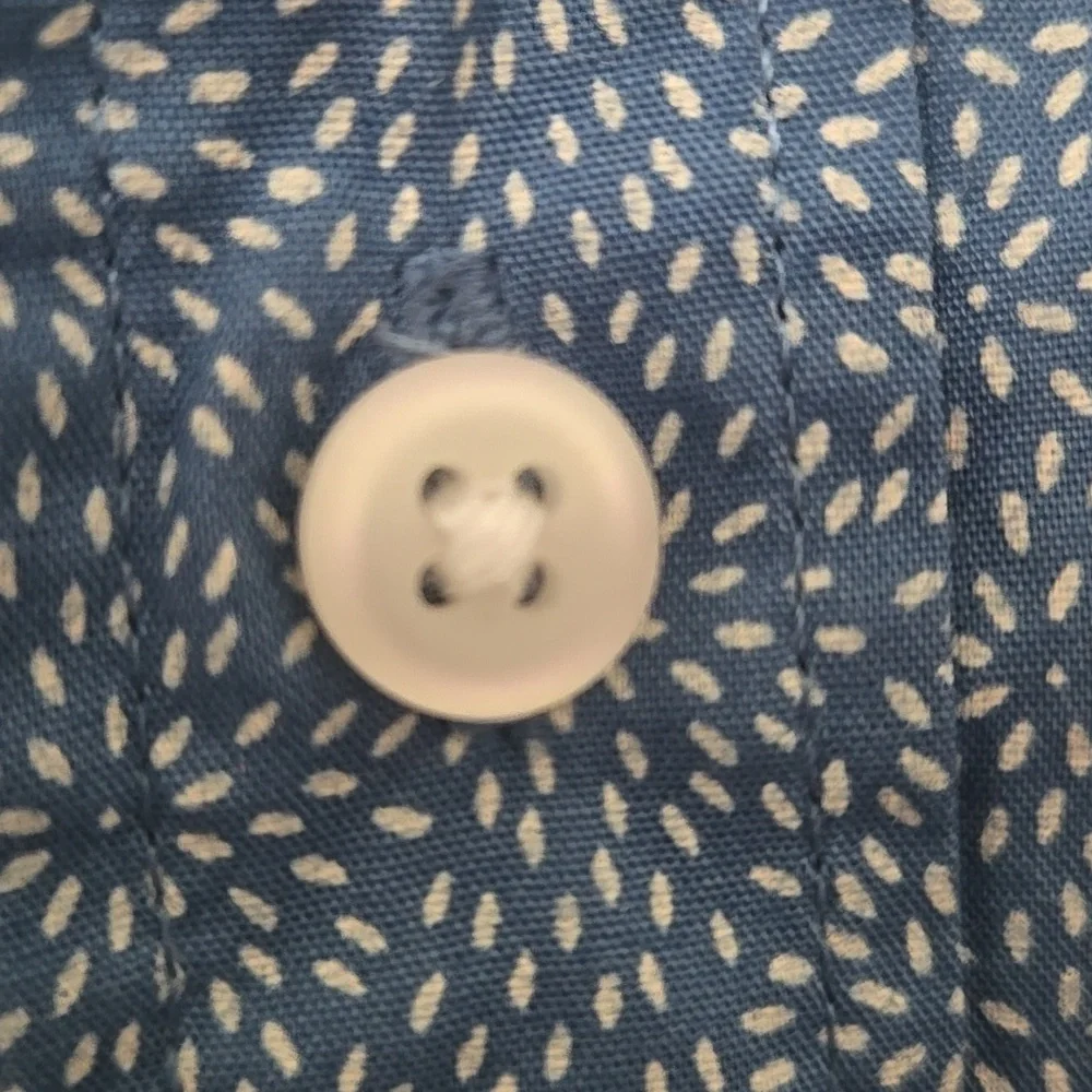 Goodthreads Blue & White Print Shirt - Picture 6 of 9